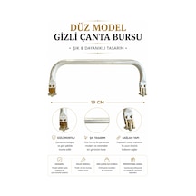 Oval Gizli Çanta Bursu 19 Cm