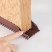 Chuangyinshop Premium Kapı Altı Contası Kahverengi Ses Yalıtımı Su Geçirmez Rüzgar Önleyici Kahverengi