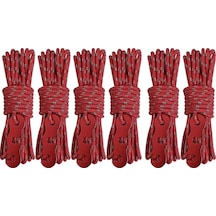 Rogfer 4m X 6 Rulo Açık Kamp Çadırı Gölgelik Rüzgar İpi Aydınlık Çok Fonksiyonlu Rüzgar İpi Çadır Çadır Sabit İp S Tüp-kırmı , Boyut:4m X 6 Rulo Siyah Siyah