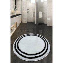 Duplici Beyaz Çap Banyo Halısı