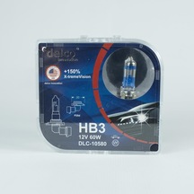 Delco U.s.a Hb3 9005 X-treme Vision +%150 Fazla Işık Far Ampulü 12 Volt