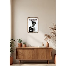 Atatürk İmzalı Geldikleri Gibi Giderler Retro Dekoratif Tablo Ahşap & Metal Duvar Tablosu