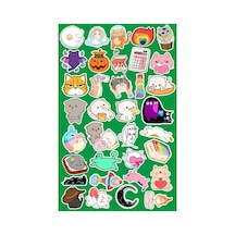 Komik Cats Seri 3 Sticker Telefon Laptop Notebook Tablet Defter Matara Stiker Etiket