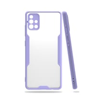 Newface Samsung Uyumlu Galaxy A71 Kılıf Platin Silikon - Lila lila