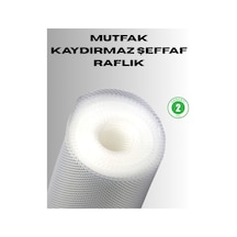 Kaydırmaz Şeffaf Raflık Çekmece Örtüsü 45x300 Cm Şeffaf Şeffaf