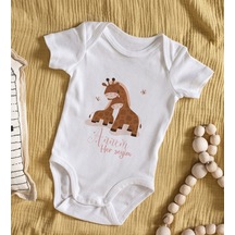 Bitmeyenkartus Bk Kids Annem Her Şeyim Tasarımlı Bebek Body Zıbın - Model 2