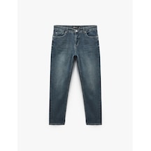 Koton Regular Fit Normal Bel Tapered Jean Pantolon - Joe Jean İndigo Stone 7wam40051nd İndigo - Taş
