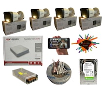 Hikvision 4 Kamerali Gece Renkli 4 Kanal 1 TB HDD