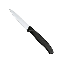 Victorinox 8 CM Soyma Bıçağı Sivri Siyah