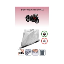 Suzuki Gsx-r 1300 Hayabusa Gri Motosiklet Brandası Arka Çanta Uyumlu