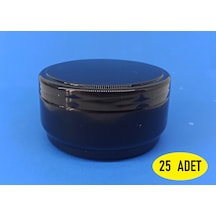 Boş Kozmetik-Krem-Pomat Kutusu Krem Kavanozu 25 Adet 100 ML Siyah