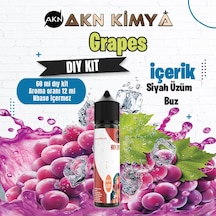 Grapes Dıy Kit Siyah Üzüm Buz Gıda Aroması %20 Oranda Aroma İçerir Hazır Değildir 60 Ml