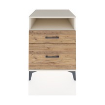 Kronos Komodin Tek Raflı 2 Çekmeceli 60x59x80 Aytaşı-çam Aytaşı