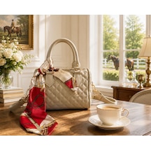 Housebags Riviera New Trend El Ve Omuz Çantası Vizon