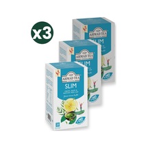 Ahmad Tea Slim Limon, Mate Ve Matcha Yeşil Çay Karışımı 20'li 3'li Ekonomik Paket Toplam 60 Poşet Çay