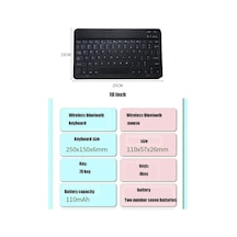 Tcl 10 Tab Max Uyumlu Ekran Koruyucu Klavye Mouse Set Pembe