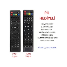 Hometech Ht-1010-1020-1050-1100-1200 Hd Uydu Kumandası Mrt8525 Fav Tuşlu