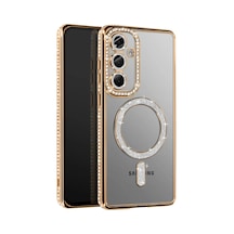Joko Samsung Galaxy Uyumlu A37 5g Joke Simli Magneticsafe Kılıf - Gold Çr