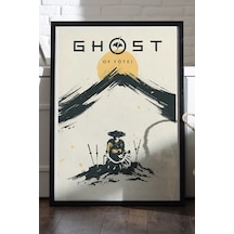 Ghost Of Yotei Siyah Ahşap Çerçeveli Poster, Dekoratif Oyun Duvar Tablosu
