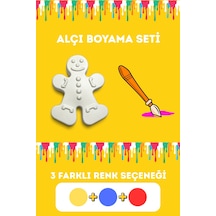 Çocuk Alçı Boyama Seti Çocuklar İçin Eğlenceli Aktivite Çok Renkli