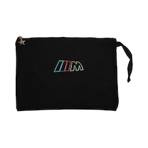 BMW M Power Neon Siyah Clutch Astarlı Cüzdan / El Çantası Siyah