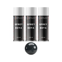 3 Adet Ral 7016 Mat Antrasit Gri Sprey Boya 400 Ml.