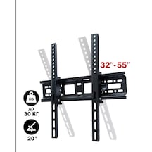 32"-55" Duvara Monte Tv Askısı, Plazma Tv'ler İçin Eğim Ayarlı