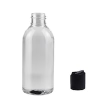 150ml Pet Şeffaf Şişe Disctop Kapak, 24 Adet, Dezenfektan Şişesi, Kozmetik Şişe, Şampuan Şişesi, Plastik Şişe, Aroma Şişesi Şeffaf