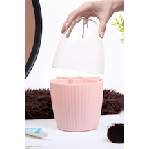 7 Bölmeli Makyaj Organizeri Çok Amaçlı Fanus Kapaklı Düzenleyici Pembe Plastik Pembe Tr Diğer