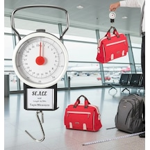 Bay 22 Kg/50lb Kancalı Tartı Aleti 1 Metre Mezuralı Askılı Balıkçı Terazisi Najmaddin
