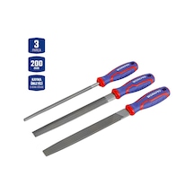 Workpro Wp201702 3 Parça 200mm Ağır Hizmet Tipi Metal Eğe Seti