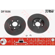 Renault Safrane Ön Fren Disk Takımı 5 Bijon 7701205841