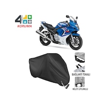Suzuki Gsx 650 F Motosiklet Brandası ( Kilit Uyumlu - Siyah