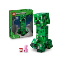 LEGO® Minecraft® Creeper™ 21276 - 10 Yaş ve Üzeri Çocuklar için Video Oyunu Temalı Aksiyon Figürü İçeren Yaratıcı Oyuncak Yapım Seti(665P)