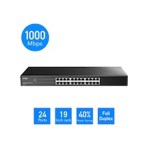 Gs1024 16k Mac, 24 Port Gigabit Metal Switch