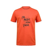 2as Alex Baskılı Erkek Sıfır Yaka T-shirt 035 TURUNCU