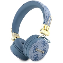 Kulak Üstü Bluetooth Kulaklık Guess Orjinal Lisanslı Pu Deri Ayarlanabilir Tasarım Mavi