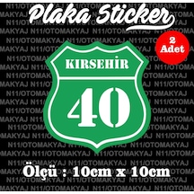 40 Kırşehir İl Şehir Plaka Sticker Futbol Spor Kulüb