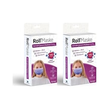 Roll 3 Katlı Telli Cerrahi Maske Kız Çocuk 2 x 10'lu