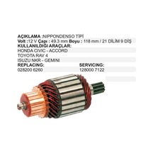 12v Marş Kollektörü Nıppon Denso Tipi 9 Diş N11.1549