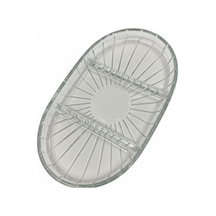 Şık Tasarımlı 3 Bölmeli Cam Kahvaltılık 27x15 Cm Dayanıklı Servis Tabağı, Çok Bölmeli Sunum Kabı, Çiz Diğer