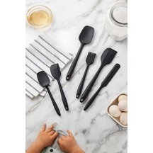 Ayrex Deconox Silikon Mutfak Yardımcısı, 6 Adet Silikon Spatula, Çorba Kaşığı, Fırın Fırçası, Spatula, Isı Diğer