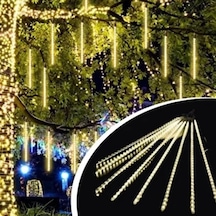 Go İthalat 10&amp Apos Lu 45 Cm Plastik Meteor Led Usb 2m Kablo Sarı Renk Ağaç Işığı Renk Değiştir Amber Sarı