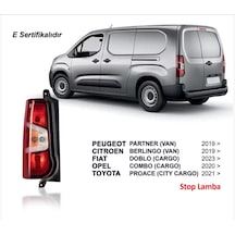 Opel Combo E 2020 Ve Sonrası Çift Kapılı Arka Sol Stop Lambası