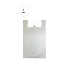 Hubrendy Tedarik Beyaz Atlet Poşet Mini Boy 20x34 Cm Takriben 235 Adet 1 Kg