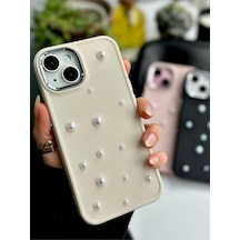 Iphone 14 Plus - 15 Plus Uyumlu Pearl Tasarımlı Oyuncaklı Silikon Kılıf - Krempearl