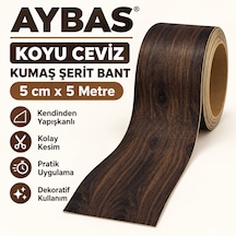 5 Cm X 5 Metre - Koyu Ceviz