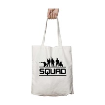Art Hediye Squad Csgo İki Tarafı Kalıcı Baskılı Yıkanabilir Okul Plaj Omuz Bez Çantası Çok Renkli