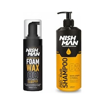 Saç Şekillendirici Köpük Wax Hacim Verici - 150 Ml 3 Adet/ + 400 Ml Tuzsuz Şampuan Hediye