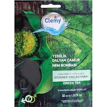 Clemy Dalyan Çamur Green Tea Nem Bombası Maskesi 32Ml